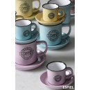 DIS. COFFEE ΦΛΙΤΖ.&ΠΙΑΤ. ESPRESSO  ΡΟΖ 90ML 11x6.3EK | Συσκευασία 12 τμχ