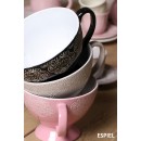 DIS. VIENNA ΜΠΩΛ ΜΕ ΠΟΔΙ ΚΑΙ ΛΑΒΗ ΡΟΖ 320ML 13.3x9.5 6/24 | Συσκευασία 6 τμχ