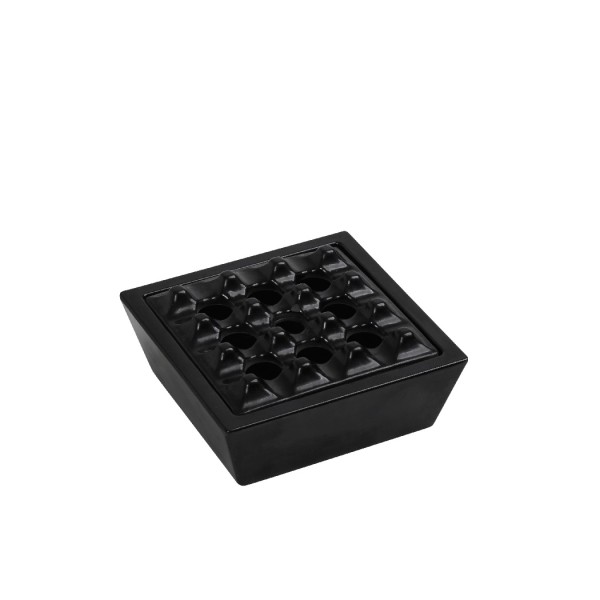 ΣΤΑΧΤΟΔΟΧΕΙΟ ΜΑΥΡΟ ΓΥΑΛΙΣΤ. ΑΝΤΙΑΝΕΜΙΚΟ ΤΕΤΡΑΓ. ΜΕΛΑΜΙΝΗΣ (smA) | Συσκευασία 6 τμχ