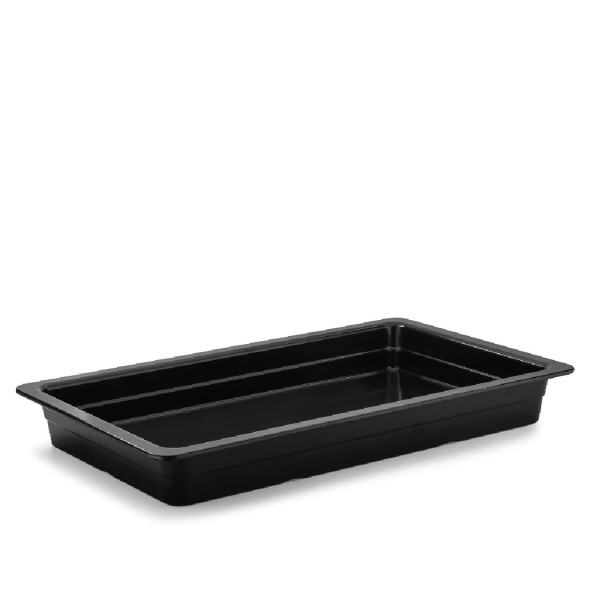 ΓΑΣΤΡΟΝΟΜΟΣ GN1/1 ΜΑΥΡΟ ΓΥΑΛΙΣΤ. ΜΕΛΑΜΙΝΗΣ 53Χ32,5Χ6,5ΕΚ  (smA)