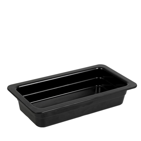 ΓΑΣΤΡΟΝΟΜΟΣ GN1/3 ΜΑΥΡΟ ΓΥΑΛΙΣΤ. ΜΕΛΑΜΙΝΗΣ 32.5Χ17,6Χ6,5ΕΚ | Συσκευασία 3 τμχ