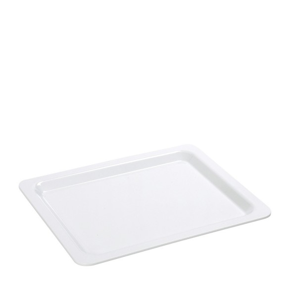 ΓΑΣΤΡΟΝΟΜΟΣ GN1/2 ΛΕΥΚΟ ΓΥΑΛΙΣΤ. ΜΕΛΑΜΙΝΗΣ 32,5Χ26,5Χ2ΕΚ  (smA) | Συσκευασία 3 τμχ