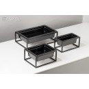 ΓΑΣΤΡΟΝΟΜΟΣ GN1/4 ΜΑΥΡΟ ΓΥΑΛΙΣΤ. ΜΕΛΑΜΙΝΗΣ 26,5Χ16,2Χ10ΕΚ | Συσκευασία 3 τμχ