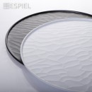 WHITE ΠΙΑΤΟ PIZZA 35ΕΚ WAVY MATTE ΜΕΛΑΜΙΝΗΣ  (smA) | Συσκευασία 6 τμχ