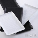 BLACK ΠΙΑΤΕΛΑ ΟΡΘΟΓ. 26Χ16.2ΕΚ WAVY MATTE ΜΕΛΑΜΙΝΗΣ  (smA) | Συσκευασία 6 τμχ