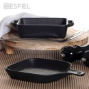 LAVA ΣΑΓΑΝΑΚΙ ΟΡΘ. STONEWARE ΜΑΥΡΟ  17(20,6 INCL. HANDLES)X13X5CM | Συσκευασία 2 τμχ