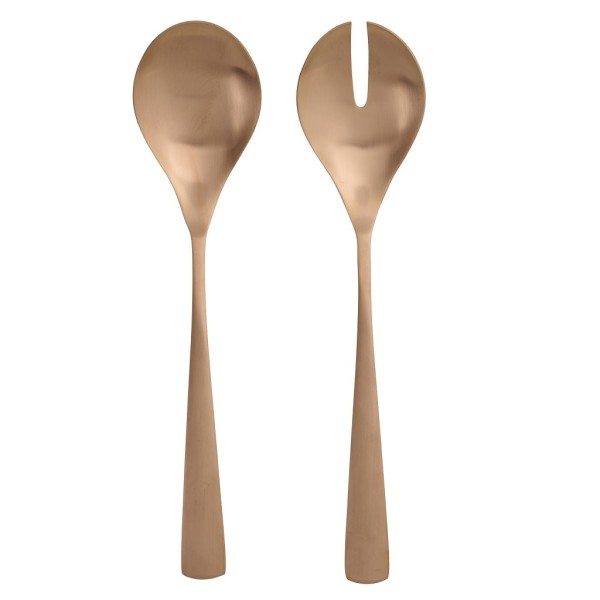 DIS.DAY ΚΟΥΤΑΛΕΣ ΣΑΛΑΤΑΣ ΣΕΤ2 ΜΑΤ ΧΑΛΚΙΝΟ 24ΕΚ. | Συσκευασία 12 τμχ