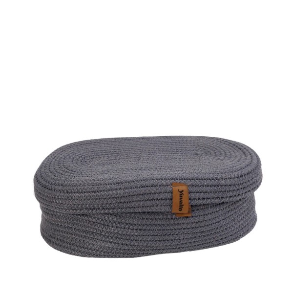 DIS. ΚΑΛΑΘΙ ΜΕ ΚΑΠΑΚΙ ΓΚΡΙ ΣΧΟΙΝΙ 30X23EK | Συσκευασία 3 τμχ