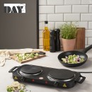 DIS.DAY ΔΙΠΛΗ ΕΣΤΙΑ ΜΑΥΡΗ ΜΕ 5 ΘΕΡΜΟΣΤΑΤΕΣ 2.500W ΔΙΑ.15ΕΚ. ΔΙΑ.18ΕΚ. | Συσκευασία 3 τμχ