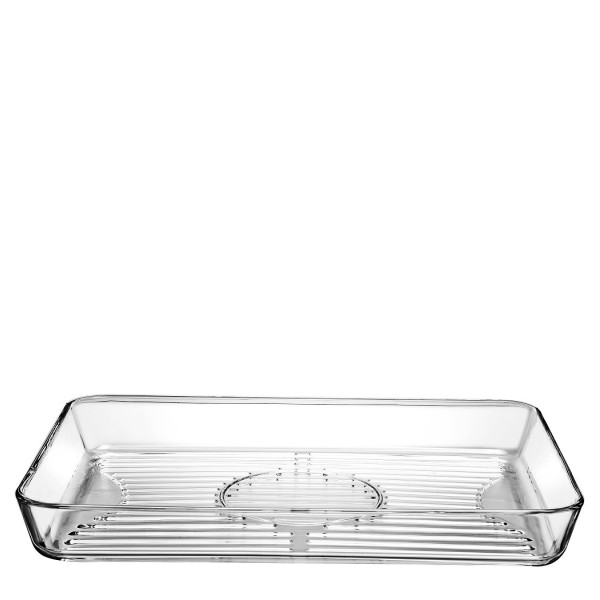 UP.OR. BORCAM  GRILL RECT. TRAY TEMPERED 40X27X5CM 3800CC P/144 GB1.OB6. | Συσκευασία 2 τμχ