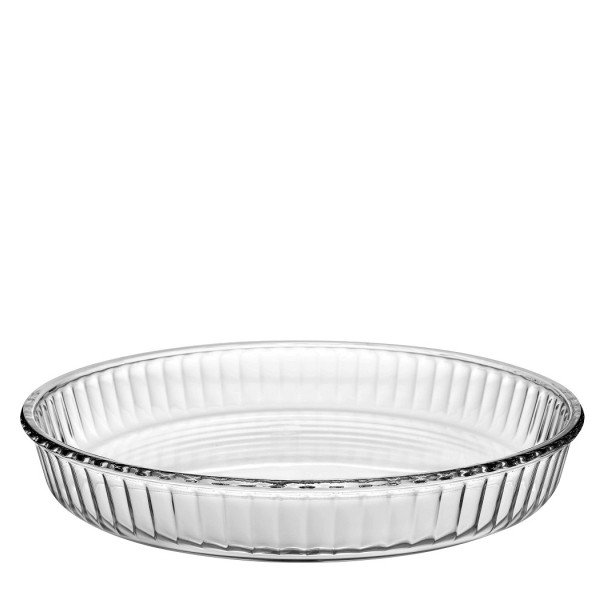 Χ.ΣΥΣΚ. BORCAM TART ROUND TRAY TEMPERED H: 5 D: 31,9CM 2950CC P/120 OB4 (smC) | Συσκευασία 3 τμχ