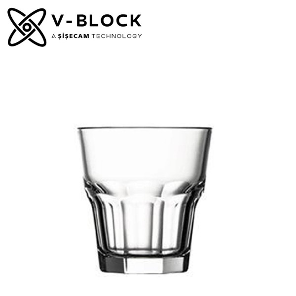 DIS. V-BLOCK CASABLANCA WHISKY TEMPERED 265CC 9.15CM P/1080 GB6.OB24… | Συσκευασία 6 τμχ