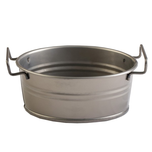 ΔΟΧΕΙΟ ΟΒΑΛ ΜΕΤΑΛ. ΜΕ ΛΑΒΕΣ ΛΑΔΊ  18(23 INCL. HANDLES)X14X7CM (smA) | Συσκευασία 4 τμχ