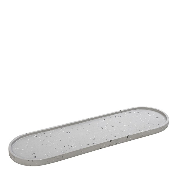 DIS. ΔΙΑΚΟΣΜΗΤΙΚΗ ΠΙΑΤΕΛΑ ΟΒΑΛ ΜΕΓΑΛΗ ΜΩΣΑΙΚΟ ΑΝΟΙΧΤΟ ΓΚΡΙ  49Χ15Χ2ΕΚ