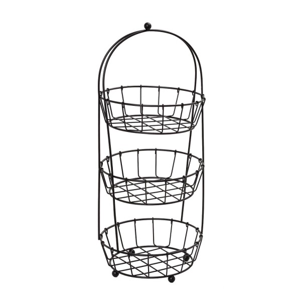 ΚΑΛΑΘΙ 3 ΕΠΙΠΕΔ. ΜΕΤΑΛ. ΜΑΥΡΟ 20,5Χ20,5Χ50ΕΚ | Συσκευασία 2 τμχ