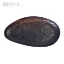 SUNSET MELAMINE ΠΙΑΤΕΛΑ ΟΒΑΛ ΚΑΦΕ 33Χ18Χ2,5ΕΚ | Συσκευασία 4 τμχ