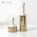 ΜΠΟΤΙΛΙΕΣ ΚΕΡΑΜ.ΧΡΥΣΟ/ΛΕΥΚΟ 31CM