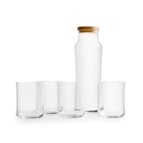 R.L. CASCADE ΣΕΤ ΚΑΡΑΦΑ 1LT ΜΕ ΦΕΛΟ & 4ΤΜΧ ΝΕΡΟΥ 350ML P/108 | Συσκευασία 2 τμχ