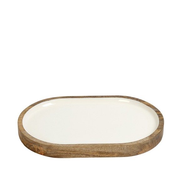 ΔΙΣΚΟΣ ΟΒΑΛ ΜΑΝΓΚΟ ΜΕ ΛΕΥΚΗ ΕΠΙΦ. 30Χ20Χ2,5ΕΚ | Συσκευασία 2 τμχ