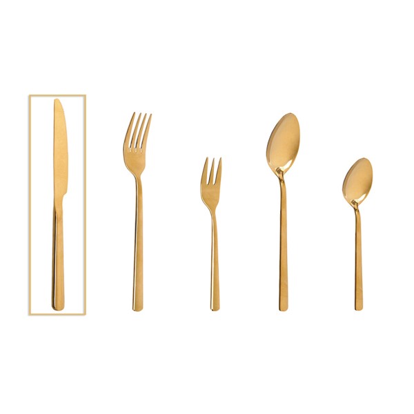 DIS. FORTUNE ΜΑΧΑΙΡΙ ΦΑΓΗΤΟΥ ΧΡΥΣΟ 22.5ΕΚ 76g 420SS KIB | Συσκευασία 12 τμχ