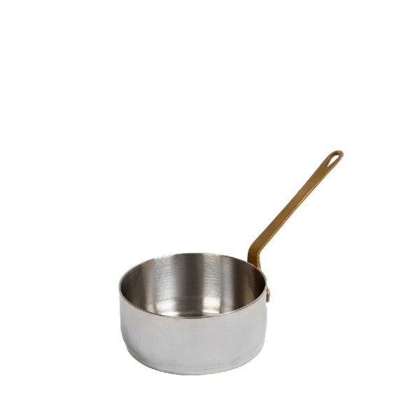 SHINY SS ΚΑΤΣΑΡΟΛΑΚΙ ΜΕ ΜΟΝΗ ΛΑΒΗ 3-PLY SS18/10-SS18/0 160ML D: 7,7 H: 4CM | Συσκευασία 3 τμχ