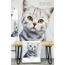 ΤΡΑΠΕΖΟΜΑΝΤΗΛΟ ΓΚΡΙ ''ΓΑΤΑ'' 120χ120ΕΚ.