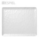 WHITE ΔΙΣΚΟΣ ΜΠΟΥΦΕ GN1/2 32,5Χ26,5ΕΚ WAVY MATTE ΜΕΛΑΜΙΝΗΣ | Συσκευασία 6 τμχ