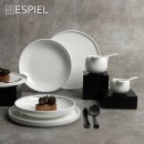 SIDERS ΣΑΛΤΣΙΕΡΑ ΜΕ ΛΑΒΗ S 110CC IVORY D: 8 H: 6,3CM | Συσκευασία 6 τμχ