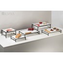 WHITE ΔΙΣΚΟΣ ΜΠΟΥΦΕ GN1/1 53Χ32,5ΕΚ WAVY MATTE ΜΕΛΑΜΙΝΗΣ | Συσκευασία 6 τμχ