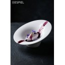 FLOW IVORY ΜΠΩΛ WAVY 17,5X15,8X9CM | Συσκευασία 4 τμχ