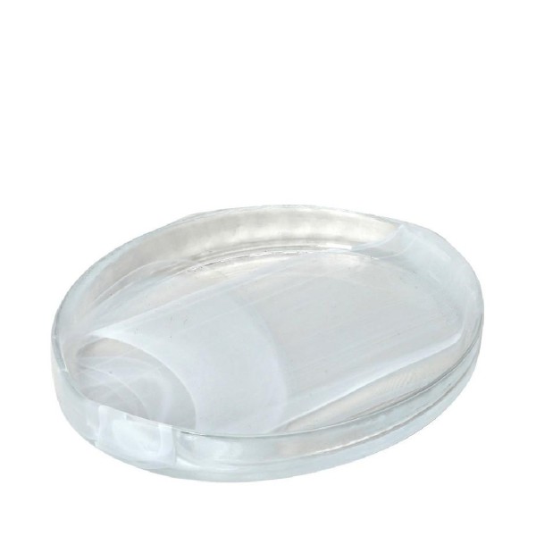 DIS. ATLAS ΟΒΑΛ ΠΙΑΤΕΛΑ ''ALABASTER'' ΛΕΥΚΟ 21X16,5CM | Συσκευασία 6 τμχ