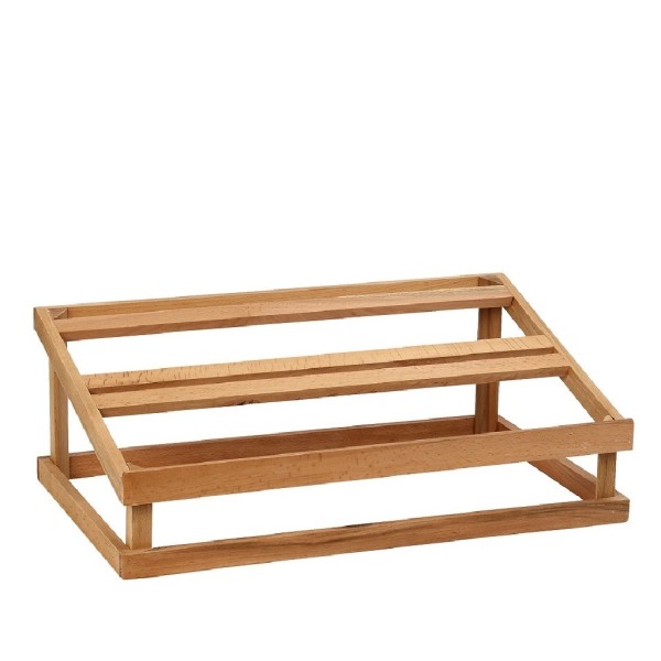 WOOD-WELL ΒΑΣΗ ΛΟΞΗ ΞΥΛΙΝΗ ΓΙΑ ΚΑΦΑΣΙΑ GN1/1 32,50Χ53,50Χ18/10ΕΚ (smA)