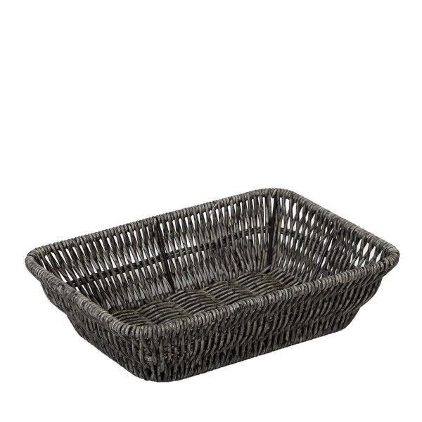 ΨΩΜΙΕΡΑ SYNTH. RATTAN ΟΡΘ. L ΓΚΡΙ 27Χ20Χ7ΕΚ | Συσκευασία 6 τμχ