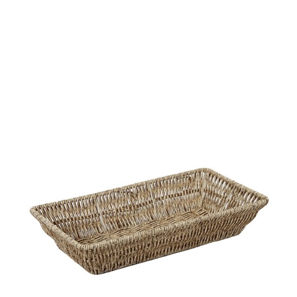 ΚΑΛΑΘΙ SYNTH. RATTAN GN1/3 ΜΠΕΖ 32,5Χ17,5Χ6,5ΕΚ (smA) | Συσκευασία 4 τμχ