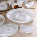 DIS. ATLAS ΠΙΑΤΟ ''ALABASTER'' ΛΕΥΚΟ 21ΕΚ | Συσκευασία 6 τμχ