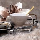 DIS. VIENNA ΜΠΩΛ ΜΕ ΠΟΔΙ ΚΑΙ ΛΑΒΗ ΜΠΕΖ 320ML 13.3x9.5 Κ6/Μ24 | Συσκευασία 6 τμχ