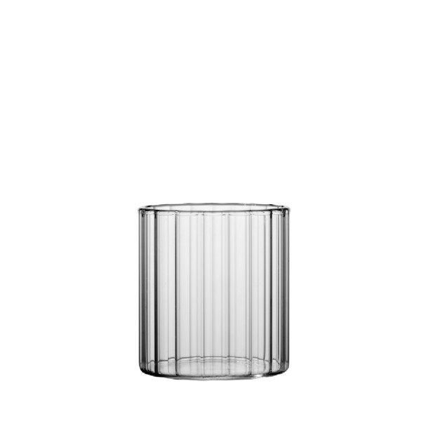 SLIM-OPTIC WHISKEY 360ML BOROSILICATE 8X8,5CM | Συσκευασία 4 τμχ