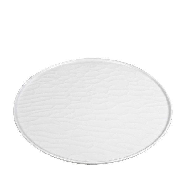WHITE ΠΙΑΤΟ PIZZA 35ΕΚ WAVY MATTE ΜΕΛΑΜΙΝΗΣ  (smA) | Συσκευασία 6 τμχ