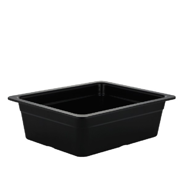 ΓΑΣΤΡΟΝΟΜΟΣ GN1/1 ΜΑΥΡΟ ΓΥΑΛΙΣΤ. ΜΕΛΑΜΙΝΗΣ 53Χ32,5Χ10ΕΚ  (smA)