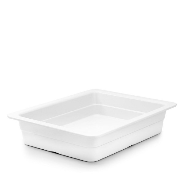 ΓΑΣΤΡΟΝΟΜΟΣ GN1/1 ΛΕΥΚΟ ΓΥΑΛΙΣΤ. ΜΕΛΑΜΙΝΗΣ 53Χ32,5Χ10ΕΚ  (smA)