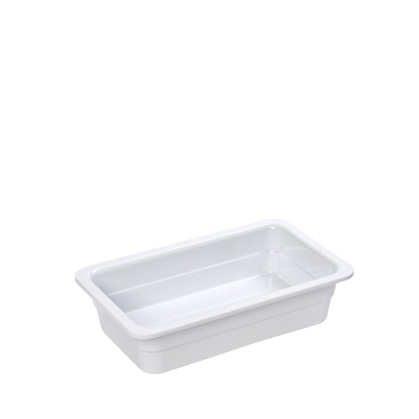 ΓΑΣΤΡΟΝΟΜΟΣ GN1/4 ΛΕΥΚΟ ΓΥΑΛΙΣΤ. ΜΕΛΑΜΙΝΗΣ 26,5Χ16Χ10ΕΚ | Συσκευασία 3 τμχ
