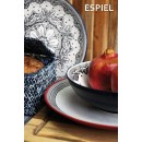 DIS. ROMA ΠΙΑΤΟ ΡΗΧΟ ΣΤΡΟΓΓ. ΣΧΕΔ: ΜΑΥΡΟ-ΚΟΚΚΙΝΟ 27χ3ΕΚ. | Συσκευασία 6 τμχ