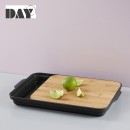 DAY ΕΠΙΦΑΝΕΙΑ ΚΟΠΗΣ ΜΕ ΔΟΧΕΙΟ BAMBOO ΚΑΙ PP ΜΑΥΡΟ 3.5X37.3X24.8ΕΚ. | Συσκευασία 6 τμχ