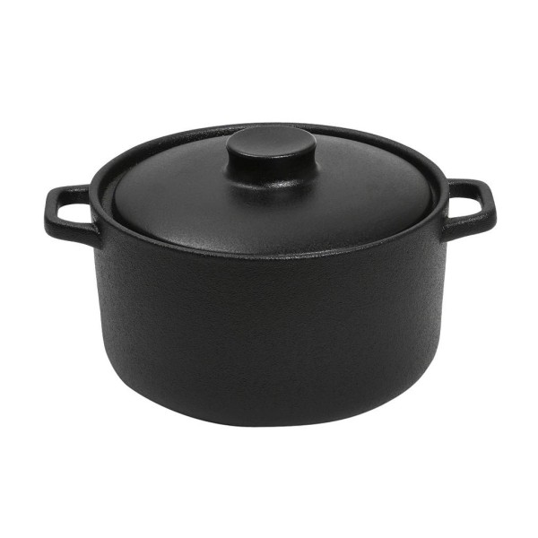 LAVA ΚΑΤΣΑΡΟΛΑ STONEWARE ΜΑΥΡΗ 2500ML D: 21 H: 15CM