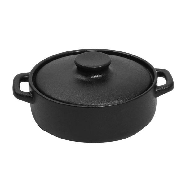 LAVA ΚΑΤΣΑΡΟΛΑ ΡΗΧΗ STONEWARE ΜΑΥΡΗ 1900ML D: 23,5 H: 13CM