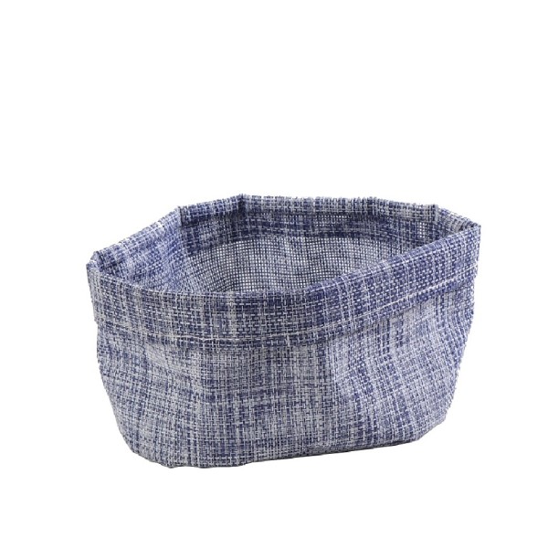 ΨΩΜΙΕΡΑ ΟΒΑΛ ΜΠΛΕ PVC/POLYEST. 20Χ14Χ10,5ΕΚ | Συσκευασία 6 τμχ