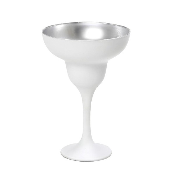 DIS. MAYA WHITE SILVER ΠΟΤΗΡΙ MARGARITA ΛΕΥΚΟ-ΑΣΗΜΙ MAT 305CC 11,5Χ17ΕΚ | Συσκευασία 6 τμχ