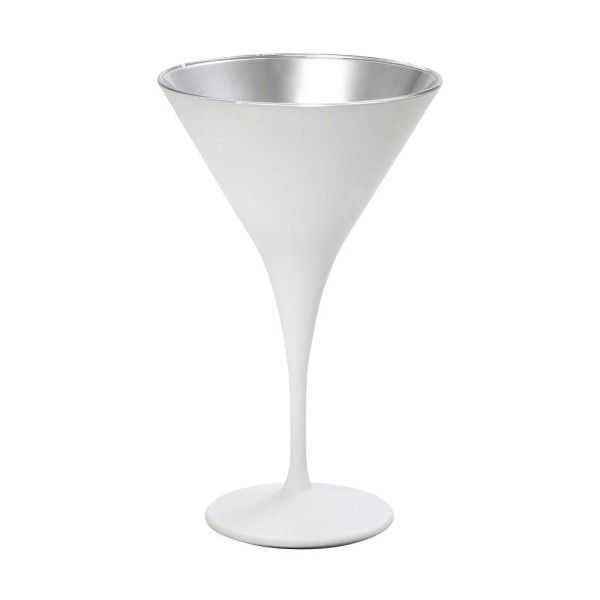 DIS. MAYA WHITE SILVER ΠΟΤΗΡΙ MARTINI ''ΚΩΝΙΚΟ'' ΛΕΥΚΟ-ΑΣΗΜΙ MAT 250CC 10,5Χ17,5ΕΚ | Συσκευασία 6 τμχ