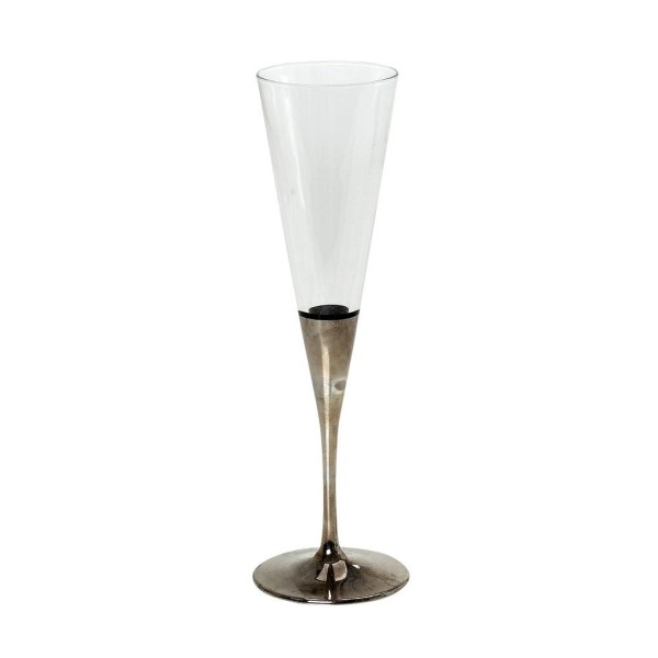 DIS. V-LINE PLATINE ΠΟΤΗΡΙ V CHAMPAGNE ΔΙΑΦ.-ΠΛΑΤΙΝΑ 150CC 4,5Χ22,5ΕΚ | Συσκευασία 6 τμχ