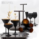 DIS. MAYA BLACK GOLD ΠΟΤΗΡΙ MARTINI ''ΚΩΝΙΚΟ'' ΜΑΥΡΟ-ΧΡΥΣΟ MAT 250CC 10,5Χ17,5ΕΚ | Συσκευασία 6 τμχ